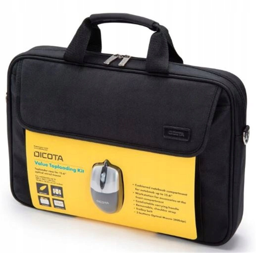 The handy notebook bag with optical mouse.