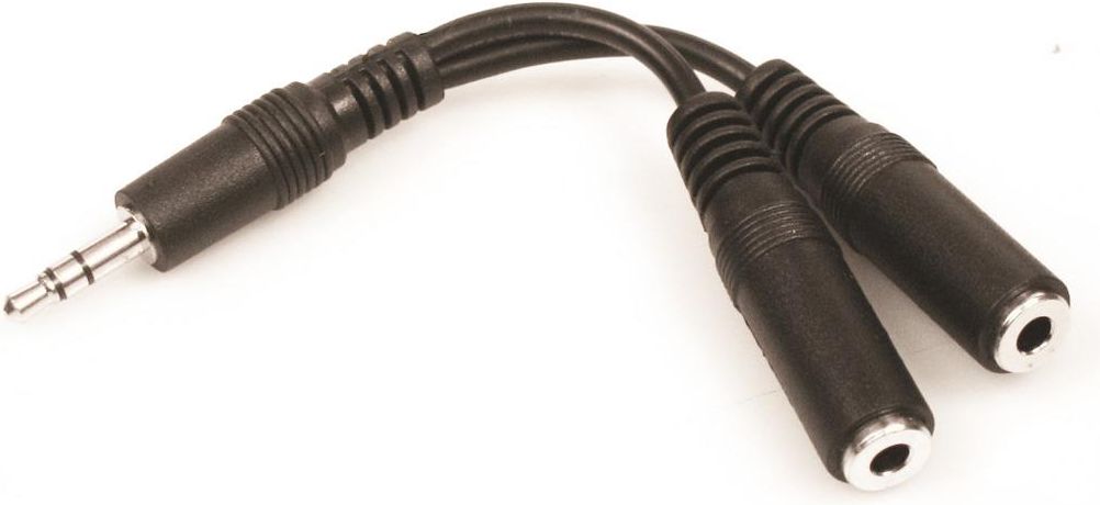 Adapter AV Sandberg Jack 3.5mm - Jack 3.5mm x2 czarny (502-16)