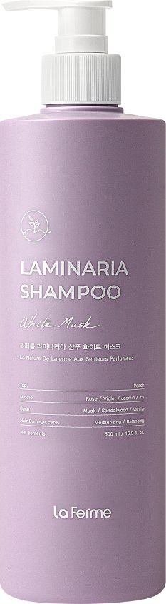 LAFERME Odżywczy szampon do włosów Białe Piżmo Laminaria 500 ml
