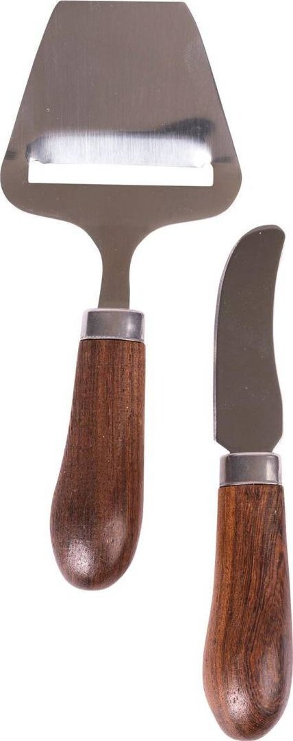 Sagaform Krajacz do sera i nóż do smarowania drewno wenge/stal nierdzewna