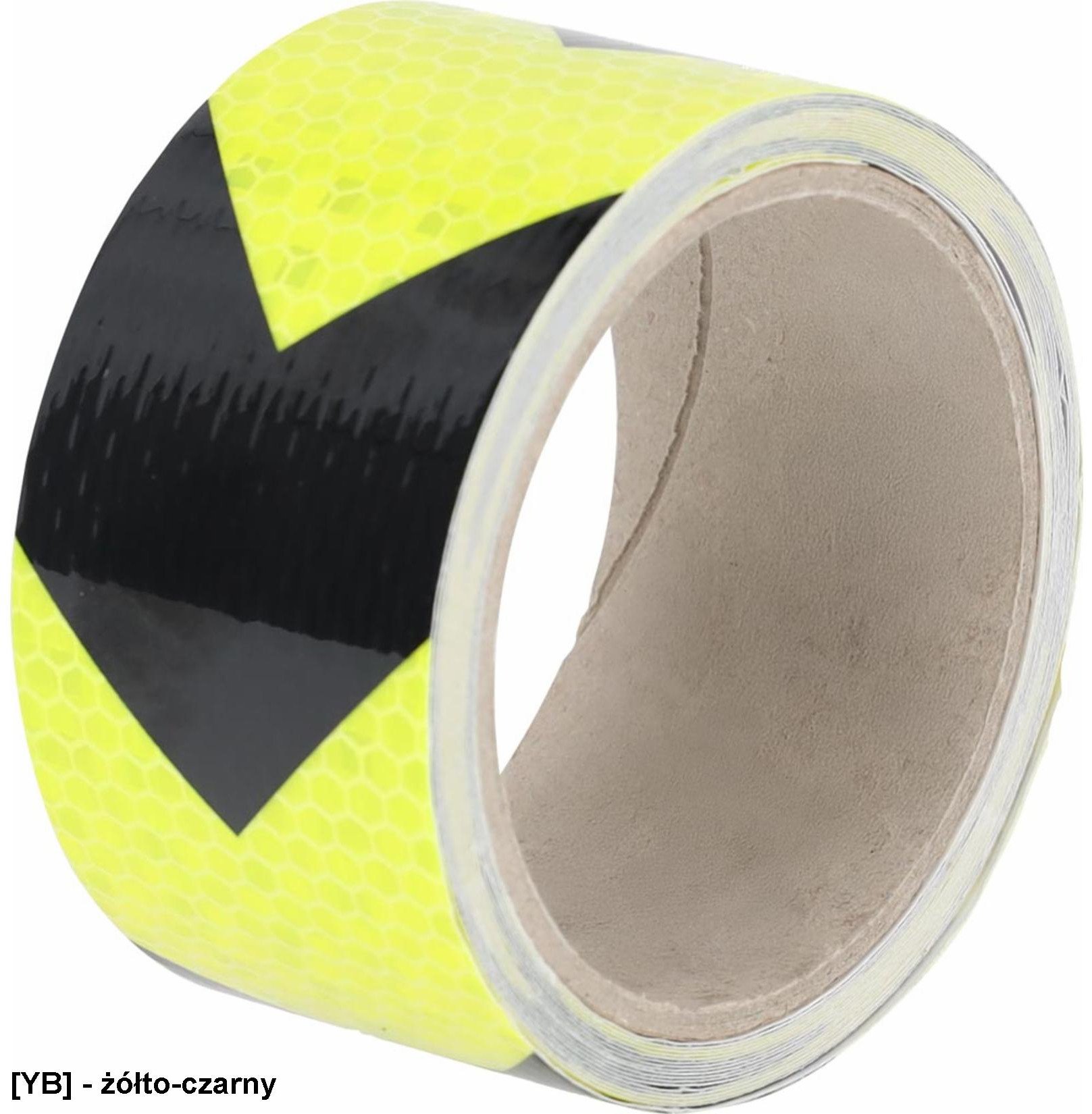 DIRECTIONTAPE - Taśma odblaskowa kierunkowa, samoprzylepna - żółto-czarny