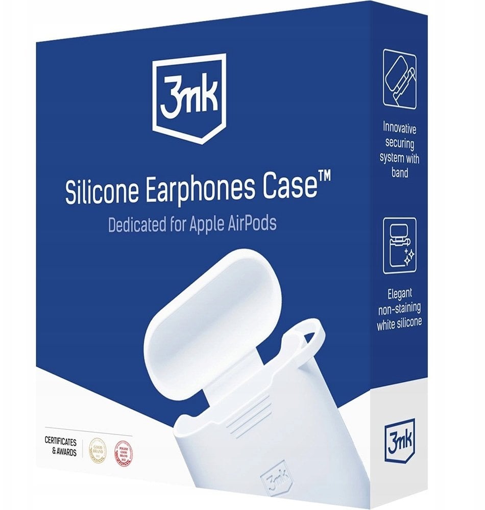 3MK Etui Silicone AirPods Case do Apple AirPods Pro 3 biały