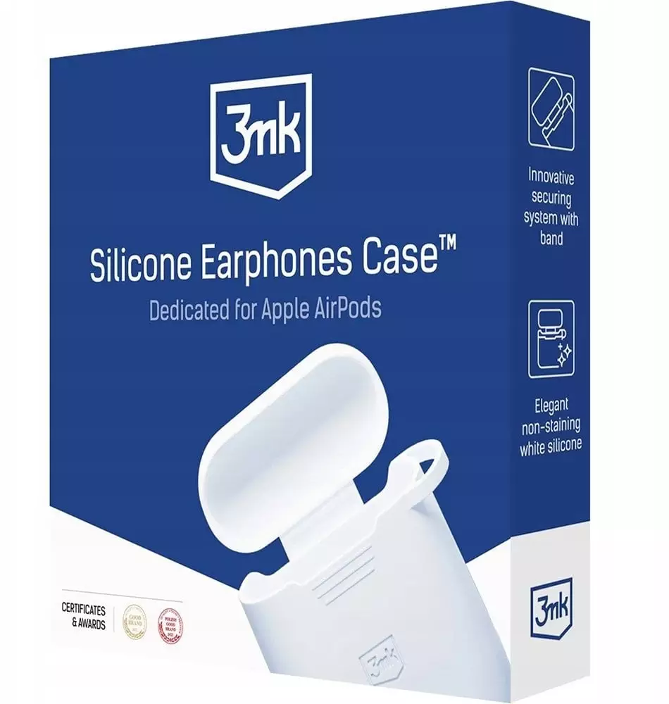 3MK Etui Silicone AirPods Case do Apple AirPods Pro 3 biały