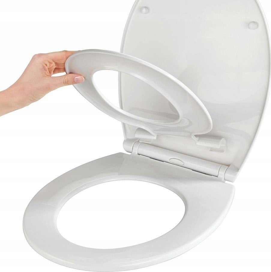 Deska bidetowa Geberit Biała deska sedesowa oraz nakładka dla dziecka, wolnoopadająca, łatwy montaż, Fix-Clip, deska dla dzieci, zestaw, kolor biały