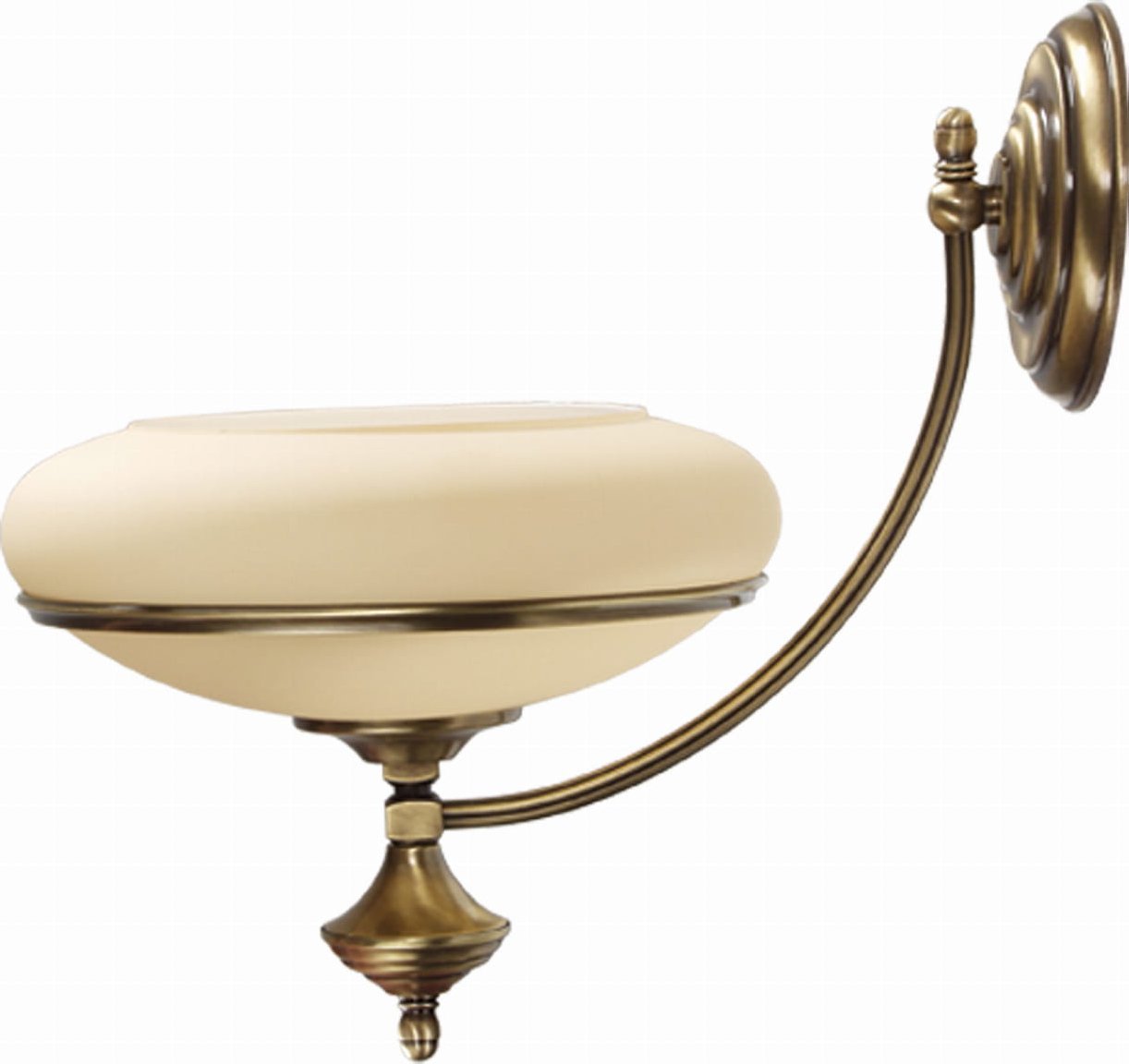 Kinkiet Solar Lampa ścienna kinkiet z mosiądzu Angela