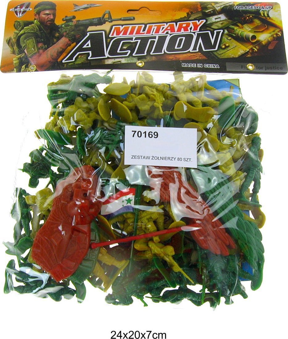 Hipo Zestaw żołnierzy armia 80szt JL668-20 HFZ02 43402