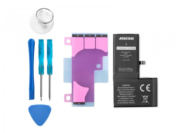 Bateria Avacom Bateria pro Apple iPhone X - wysokiej pojemności, Li-Ion 3,82V 3210mAh (nhrada 616-00346) (GSAP-IPHX-HC3210T)
