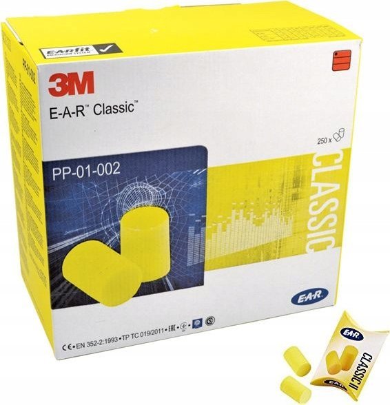 Wkładki, zatyczki douszne przeciwhałasowe 3M Zatyczki 3M EAR CLASSIC PP-01-002