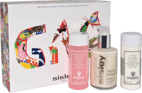 Sisley Zestaw (Emulsion Ecologique 125ml+cleansing Milk with White Lily all Skin 100ml+floral Tonning Lotion Dry/sensitive Skin 100ml)