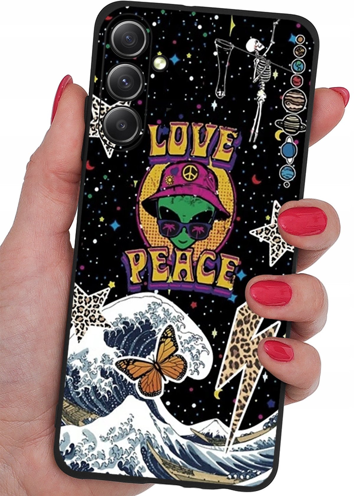 ETUI do Samsung Galaxy S24+ Plus CASE WZORY SOFT MATT PLECKI + SZKŁO 9H