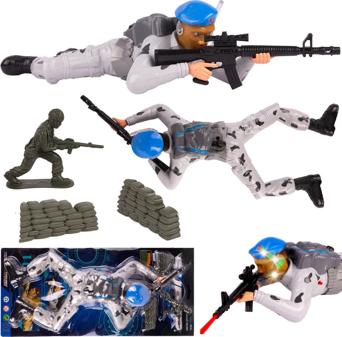 Trifox ŻOŁNIERZ CZOŁGAJĄCY SIĘ NA BATERIE