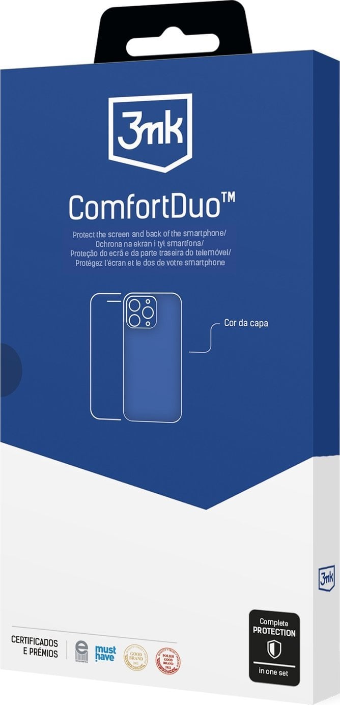 3MK ComfortDuo Clear Sam A16 szkło hartowane + etui przezroczysty/clear, zestaw 2w1