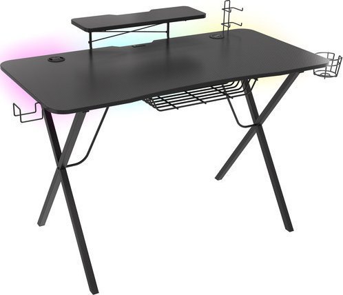 Biurko Genesis Holm 300 RGB Czarne 120 cmx60 cm