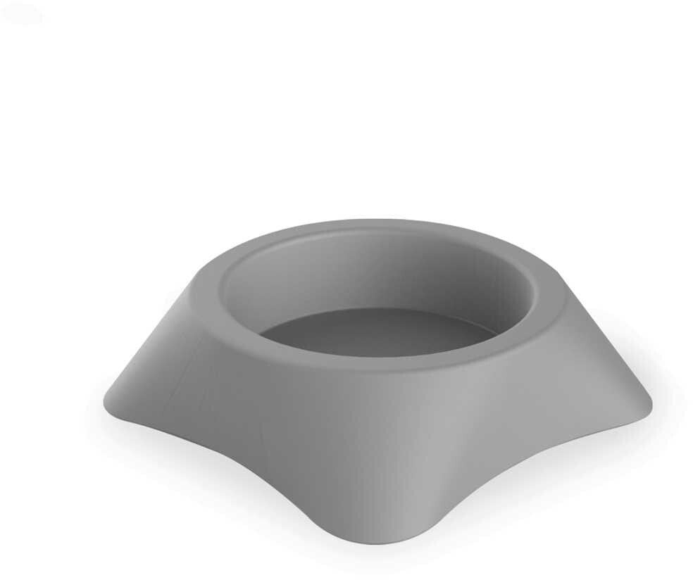 PETMAX Miska plastikowa STELLA 20x6cm 1000ml Szara
