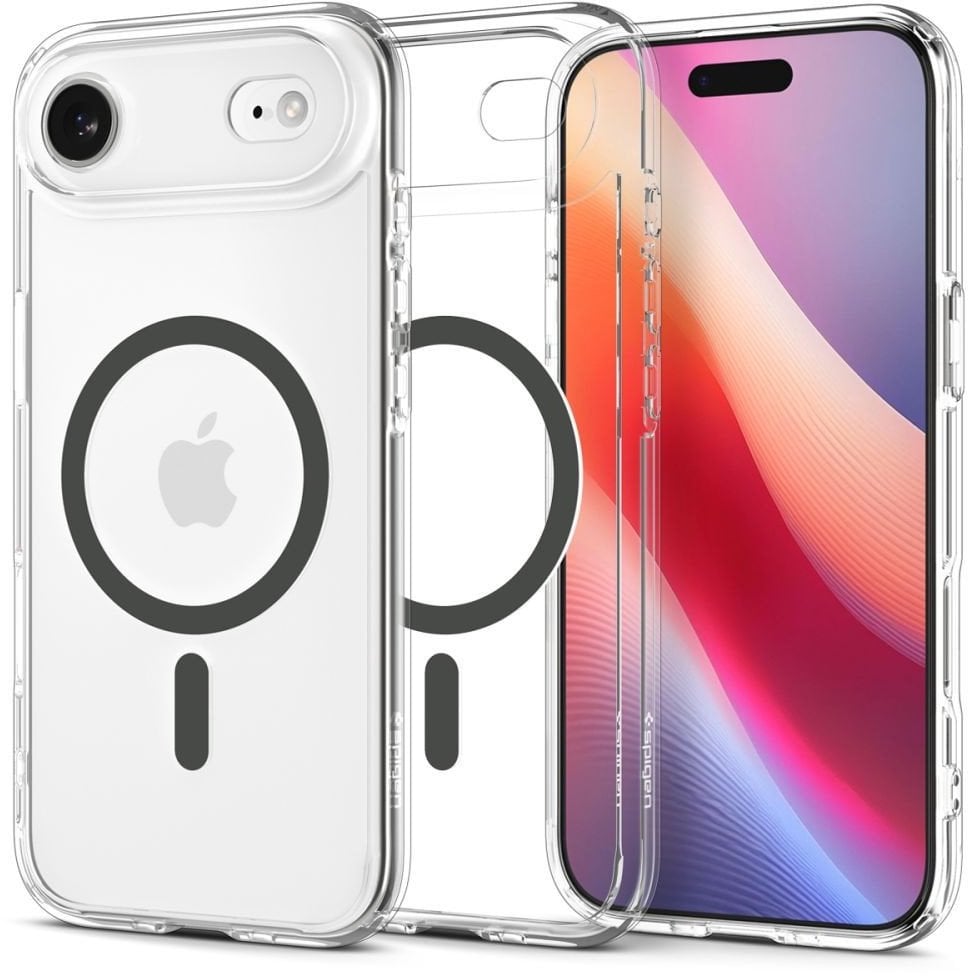 Etui Spigen Ultra Hybrid MagSafe do iPhone 17 Air, przezroczysto-grafitowe