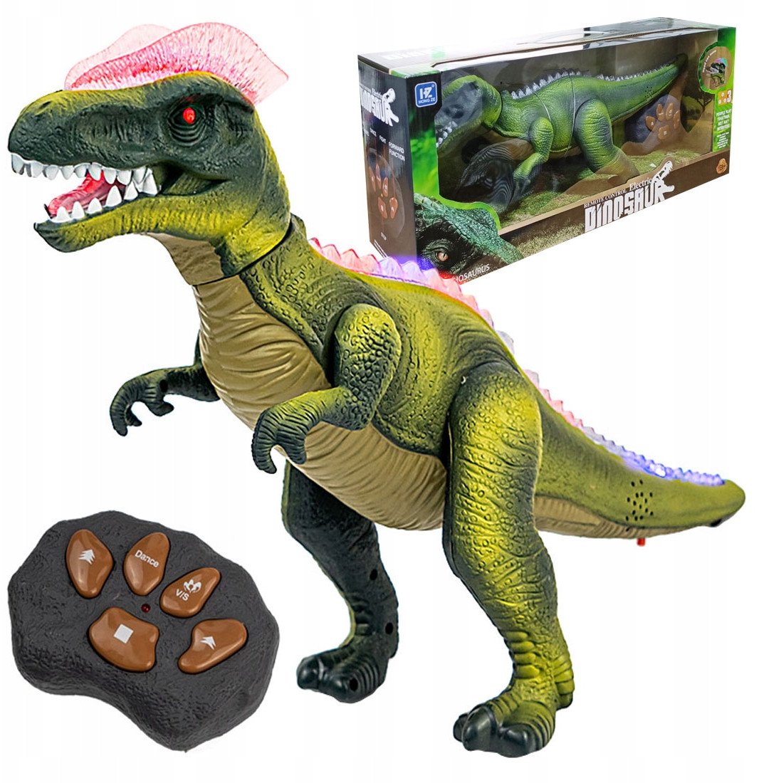 Interaktywny Dinozaur Zdalnie Sterowany Robot Na Pilot Chodzi Ryczy Led