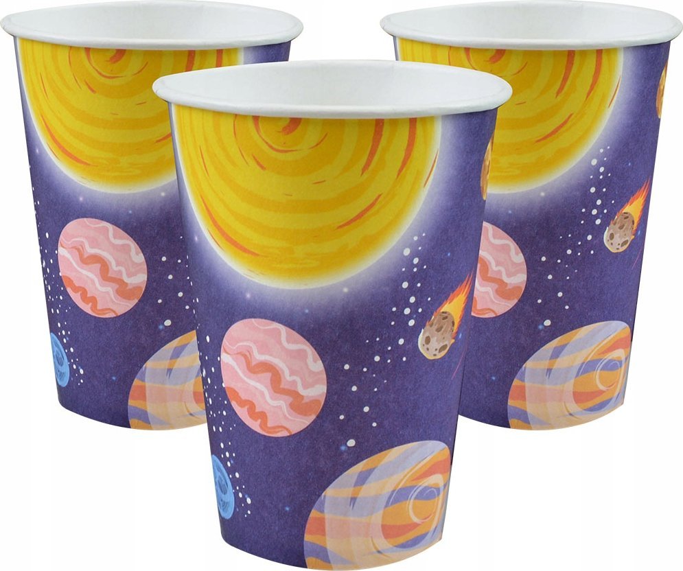 GoDan Kubki papierowe Galaxy 8szt