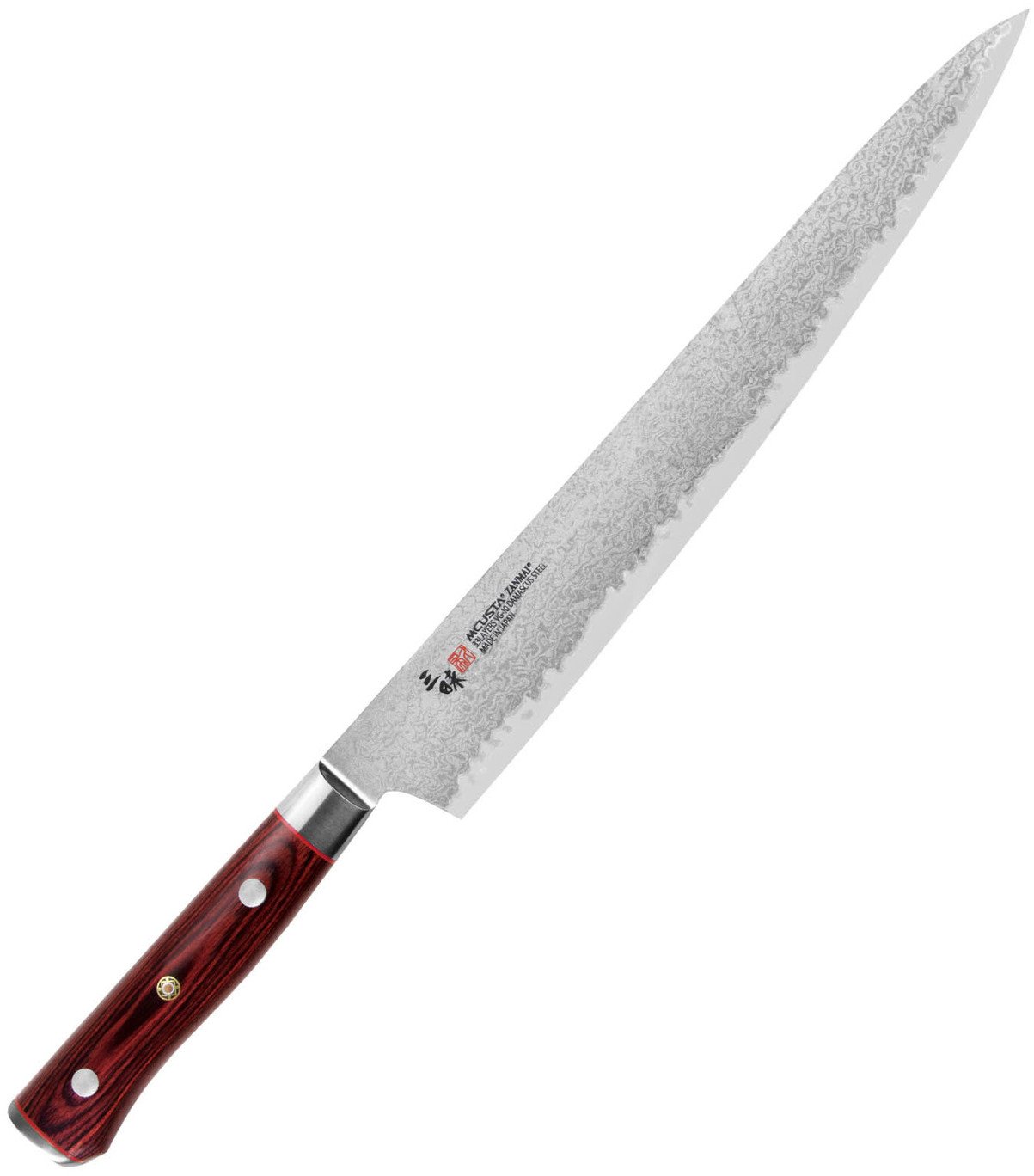 Mcusta Zanmai VG-10 Pro Flame Nóż Sujihiki 27cm