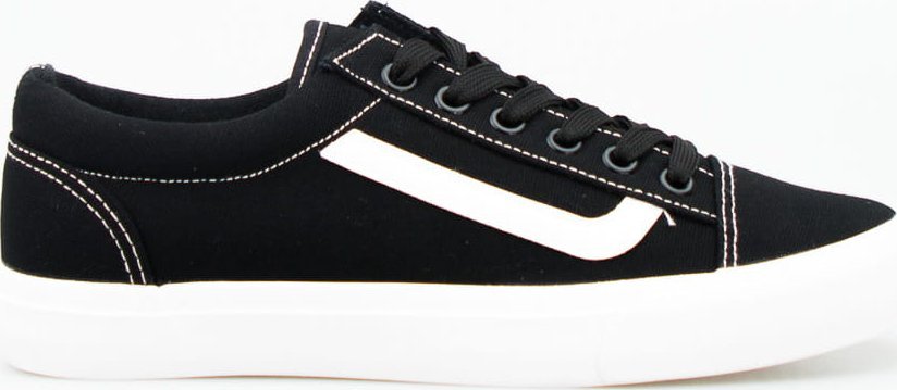 Estetino Tenisówki tekstylne czarne białe-37