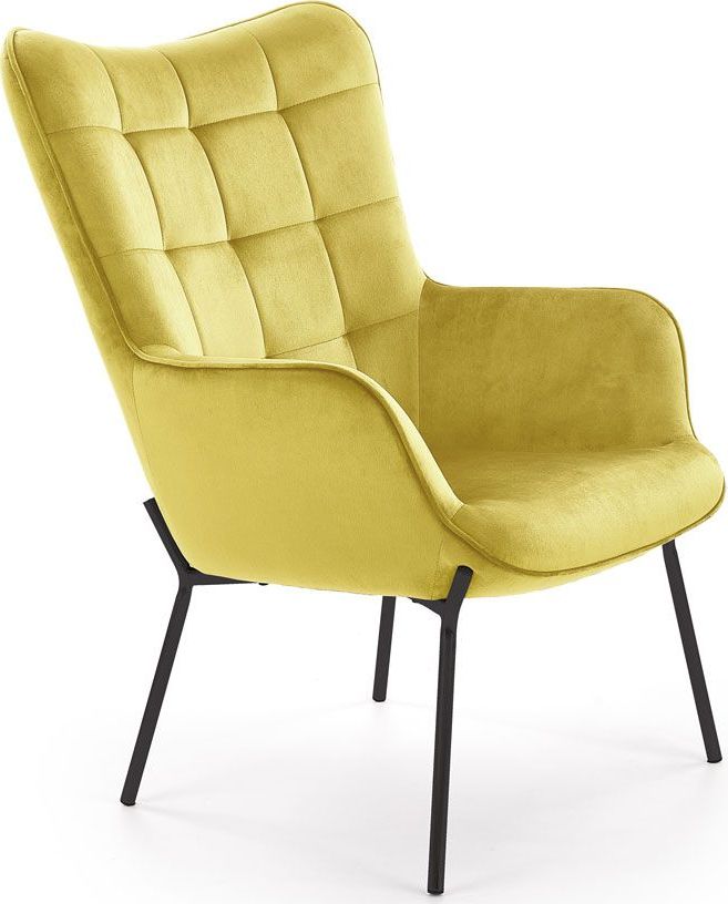 Elior Wypoczynkowy fotel Zefir 2X - musztardowy