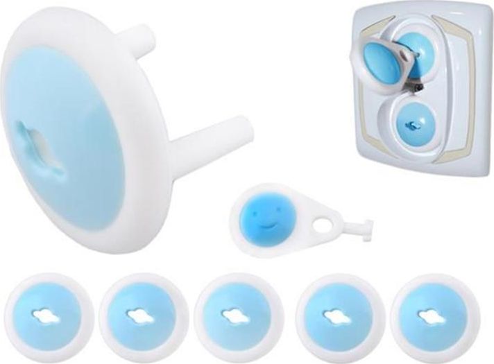 Iso Trade Zabezpieczenie zaślepka do gniazdka - zestaw 6szt uniwersalny