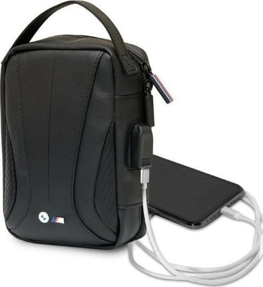 Torba BMW BMW Carbon&Perforated - Torba / Organizer z zewnętrznym portem USB (czarny)