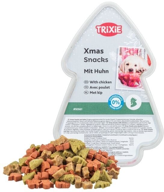 Trixie Xmas Snacks, świąteczne przysmaki, dla psa, kurczak, 500g