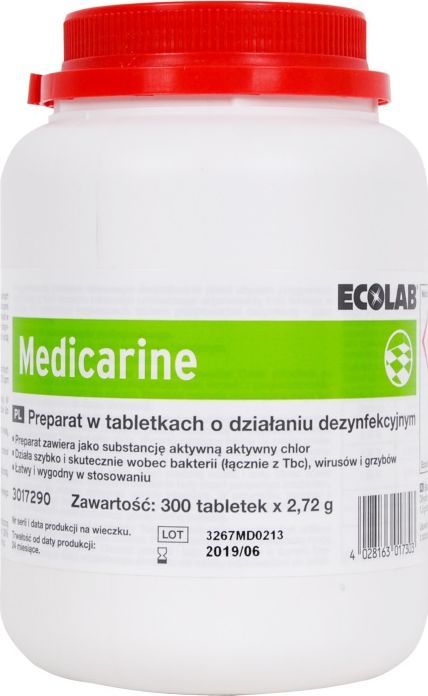 Ecolab Ecolab Medicarine Chlorowy preparat dezynfekcyjny 300 tabletek