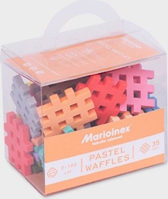 Marioinex Klocki Waffle Mini pastelowe 35el. 2+ Marioinex
