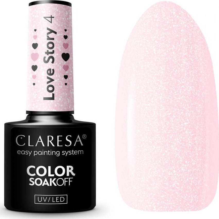 Activeshop CLARESA Lakier Hybrydowy LOVE STORY 4 - 5g