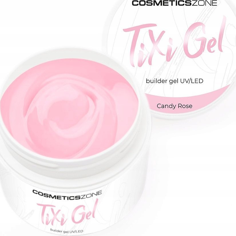 Cosmetics Zone Żel budujący z pamięcią cieczy różowy UV LED Candy Rose 5ml