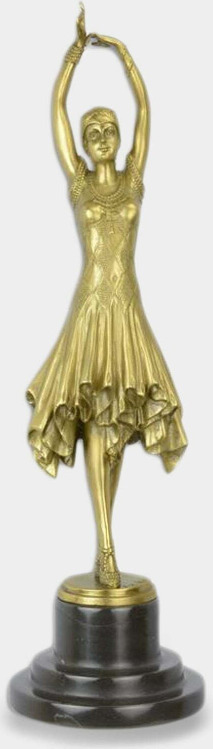 rzezbyzbrazu Tancerka Miss Kita Rzeźba z Brązu Złota
