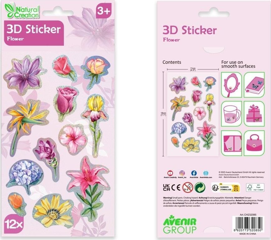 Naklejki 3D - Kwiaty