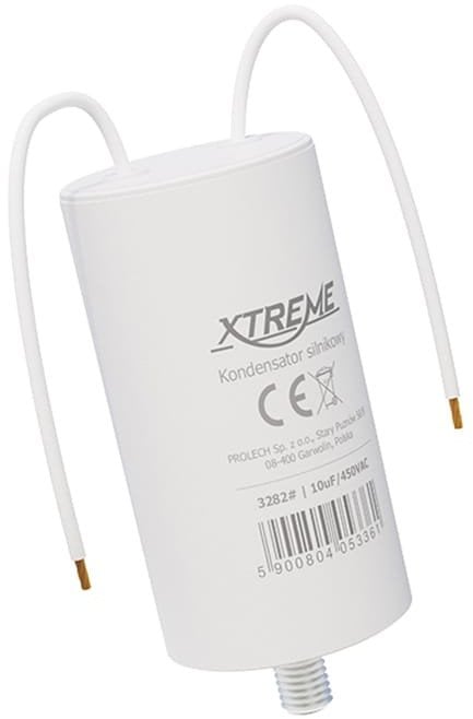 Kondensator silnikowy Xtreme (10uf, 450vac, przewody)