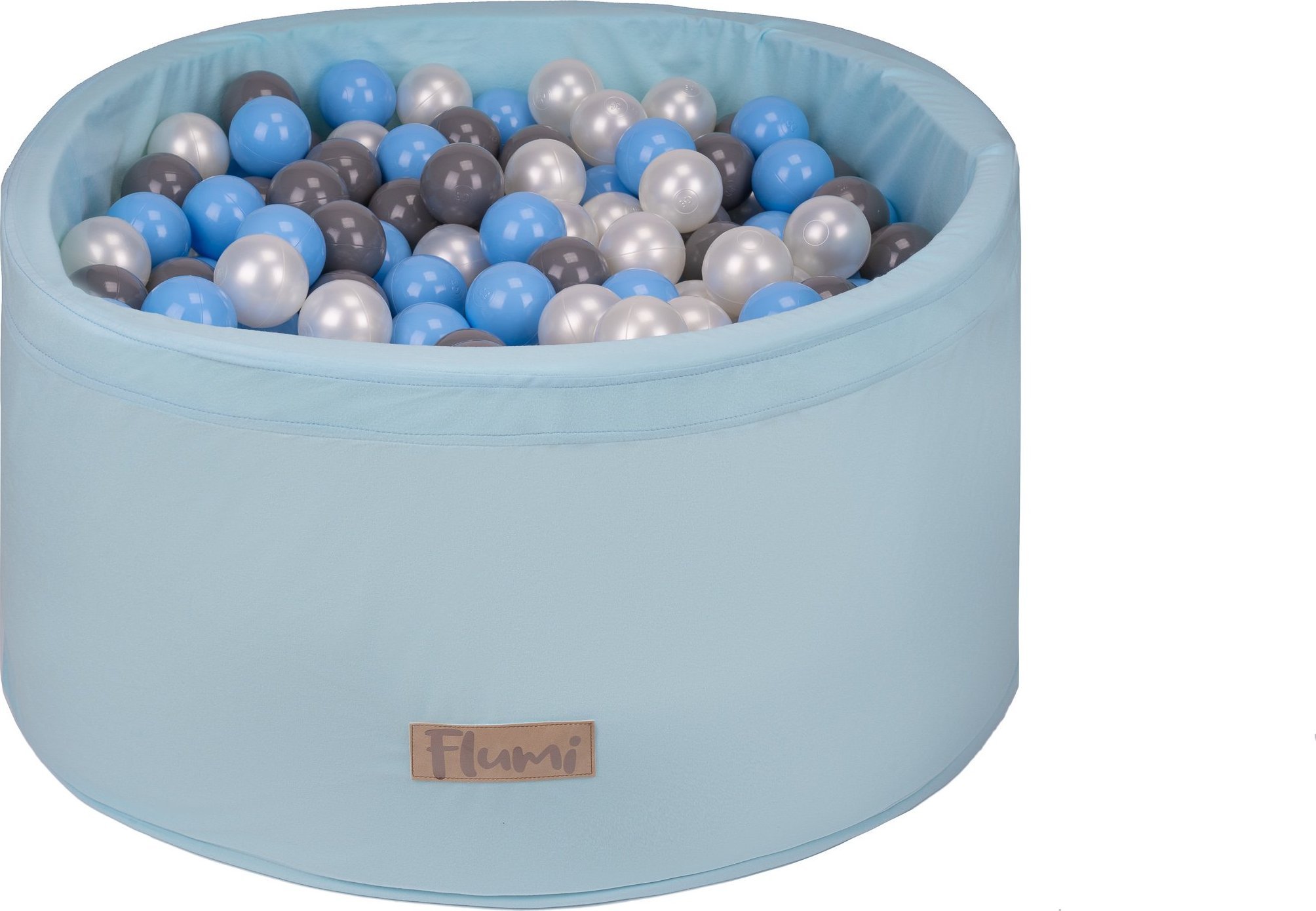 Blomster Suchy basen BŁĘKITNY + PIŁKI BABYBLUE-SZARE-PERŁOWE