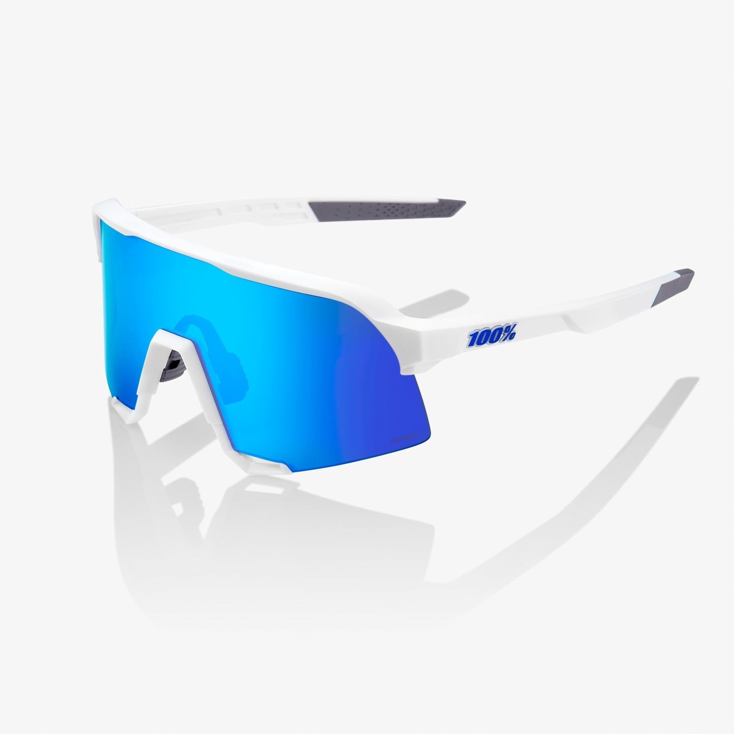 100percent S3 HiPER Mirror Lens Matte White