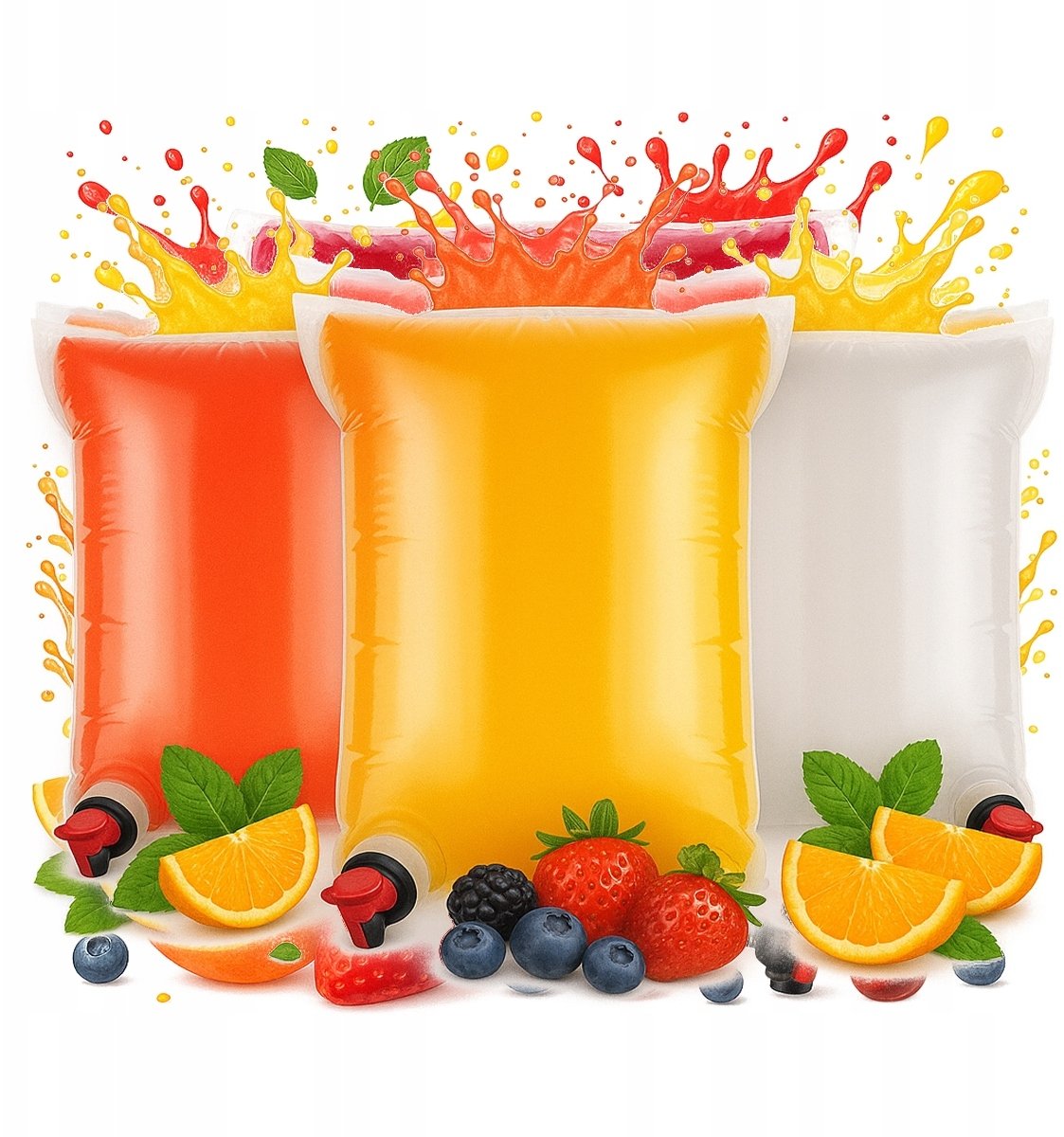 50x WORKI 5L Z KRANEM NA SOK WINO SYROP BAG IN BOX