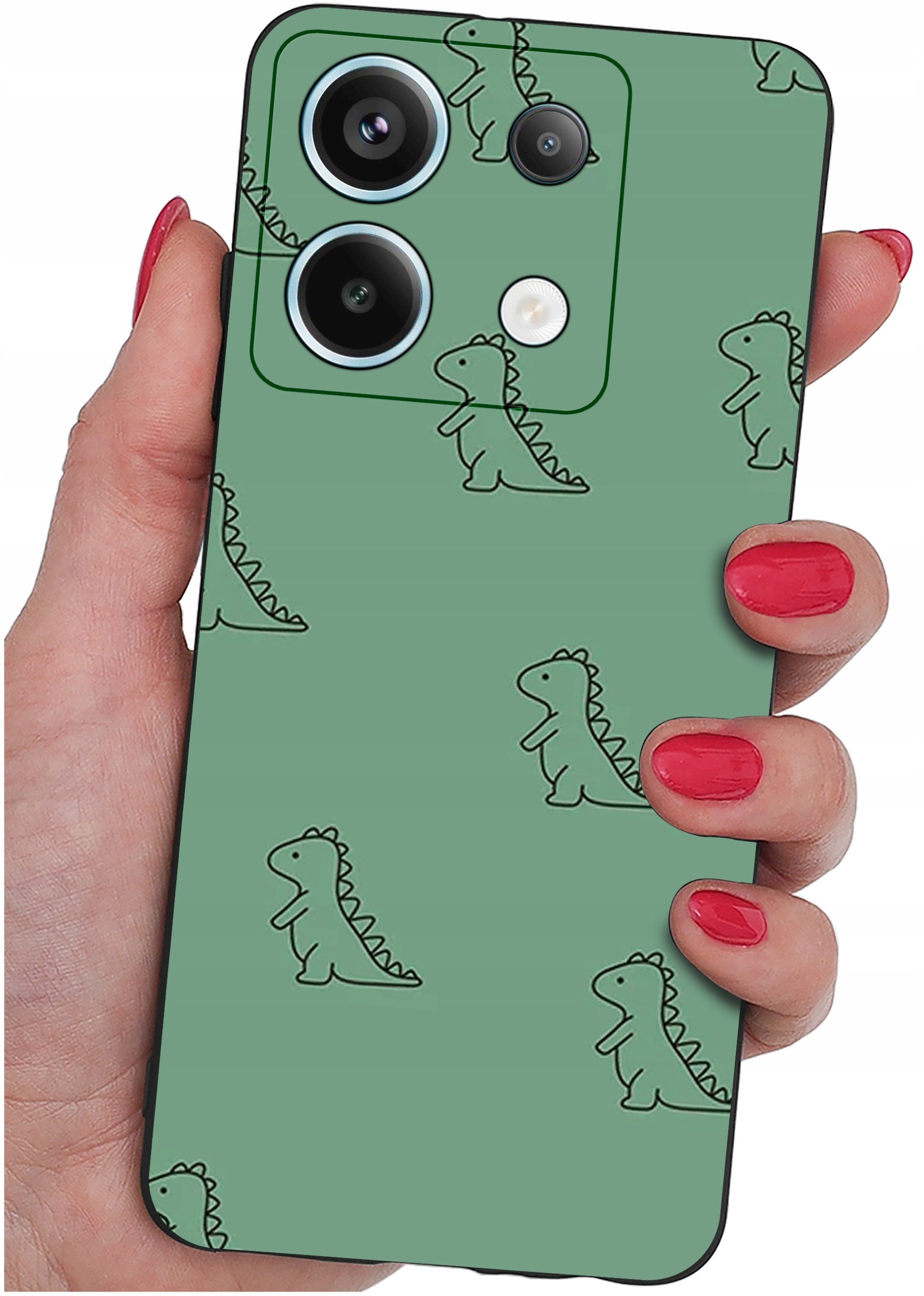 ETUI do Xiaomi Redmi Note 13 Pro 5G WZORY |SILIKONOWE MATT CASE +SZKŁO 9H