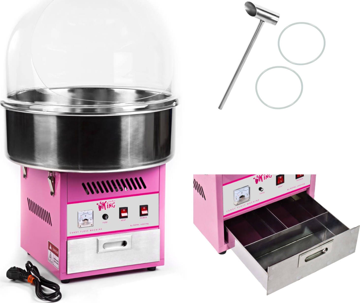 Royal Catering 1085 MASZYNA DO WATY CUKROWEJ ROYAL CATERING RCZK-1200E 1085