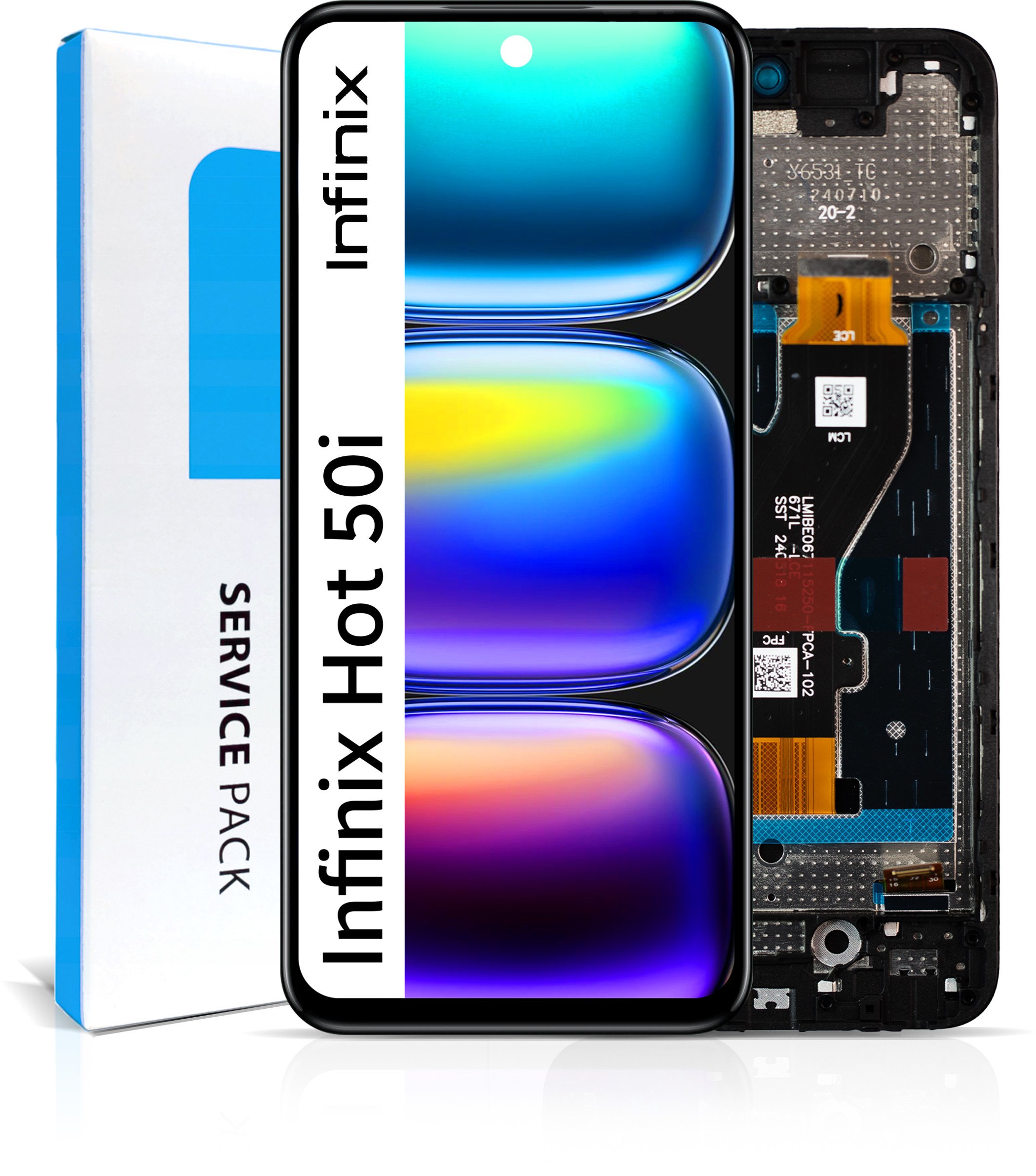 Wyświetlacz do Infinix Hot 50i Ekran LCD Ramka Oryginał Zila X6531 X6531B (5904858385225)