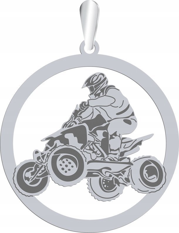 Radziszewska Jewellery Zawieszka Srebrna Quad SREBRO 925 Prezent Biżuteria GRAWER GRATIS