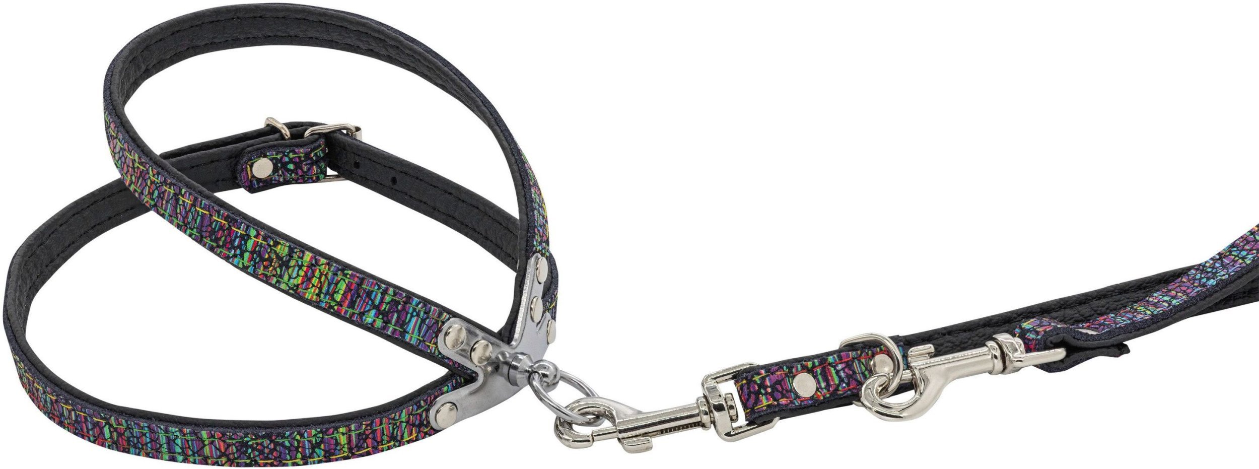 Szelki dla psa skórzane Laser, L-XL, 16mm/55cm