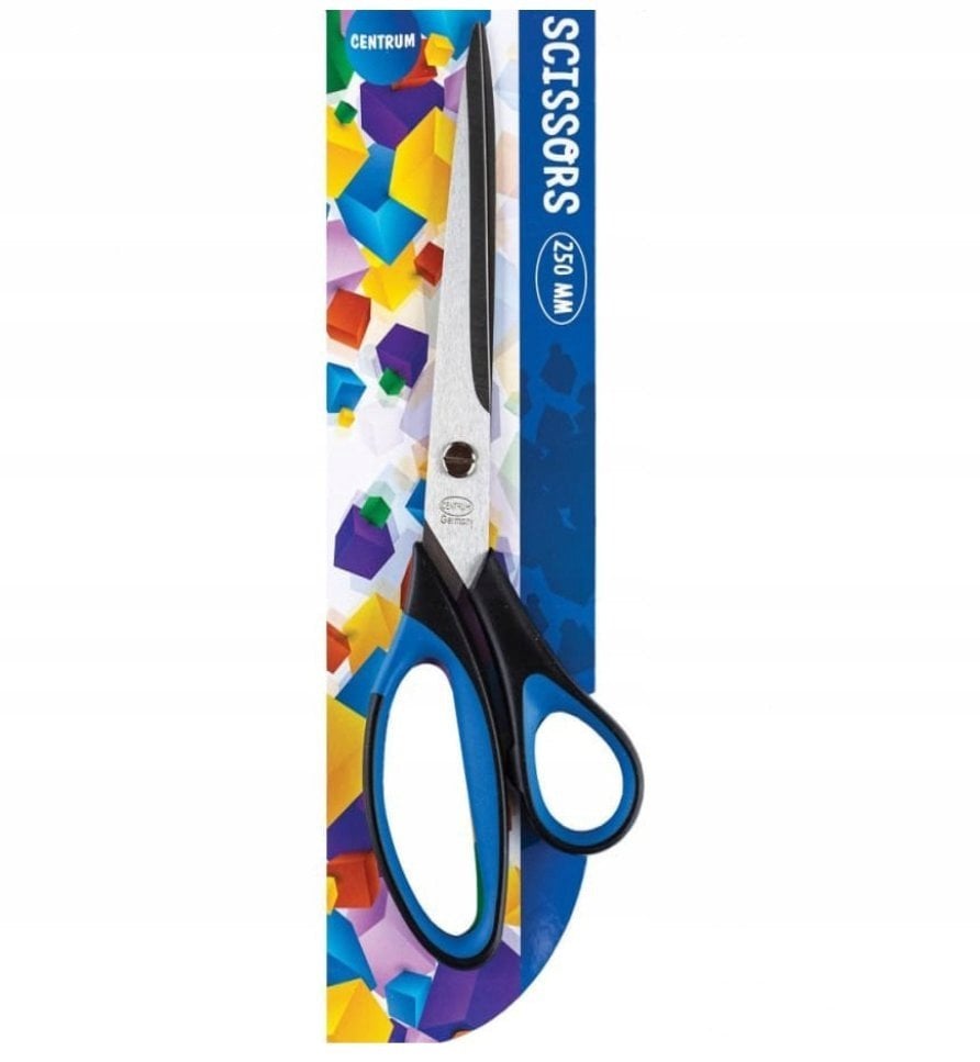 Centrum NOŻYCZKI CENTRUM 25CM GUMOWANY NIEBIESKI UCHWYT