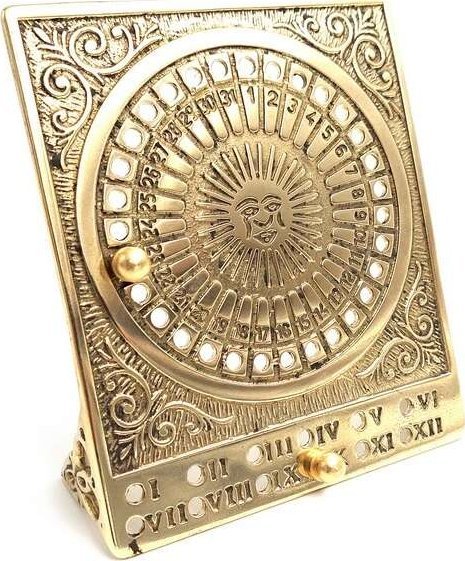 Giftdeco Mosiężny Kalendarz Azteków Dekoracyjny - ST485