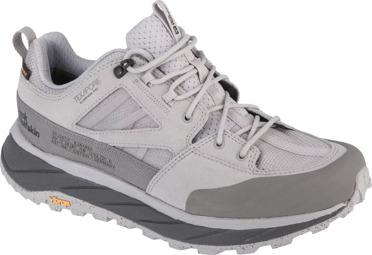 Buty trekkingowe męskie Jack Wolfskin Jack Wolfskin Terraquest Texapore Low M 4056401-6301 szary 43