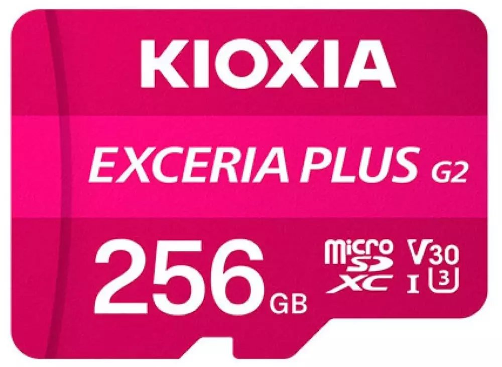 Karta Kioxia Exceria Plus G2 MicroSDXC 256 GB Class 10 UHS-I/U3 A1 V30 (LMPL2M256GG2)