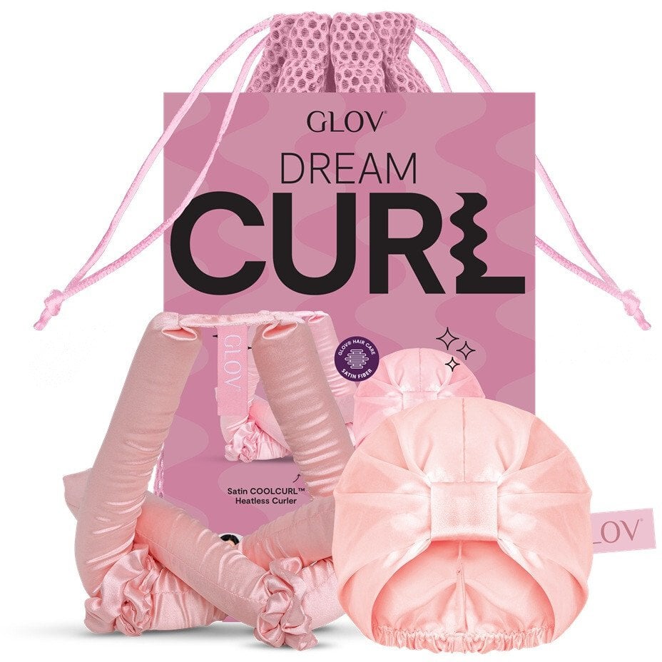 Glov Dream Curl zestaw wałek do stylizacji włosów na zimno 1szt + satynowy czepek 1szt