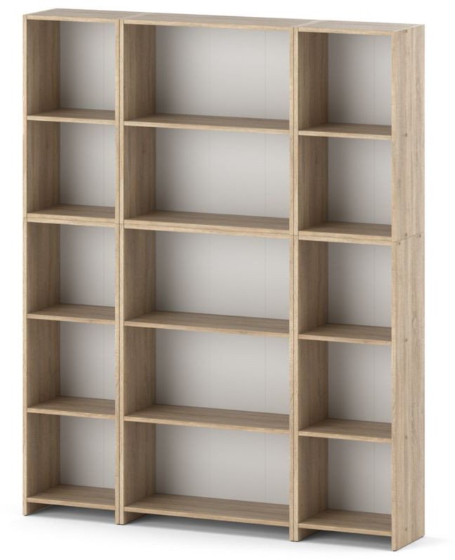 Regał Na Książki 150cm Półki Segregatory Biuro Salon Sypialnia Dąb Sonoma