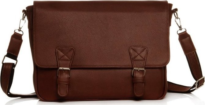 SKÓRZANA LISTONOSZKA MĘSKA TORBA NA RAMIĘ SOLOME MERLO KONIAK