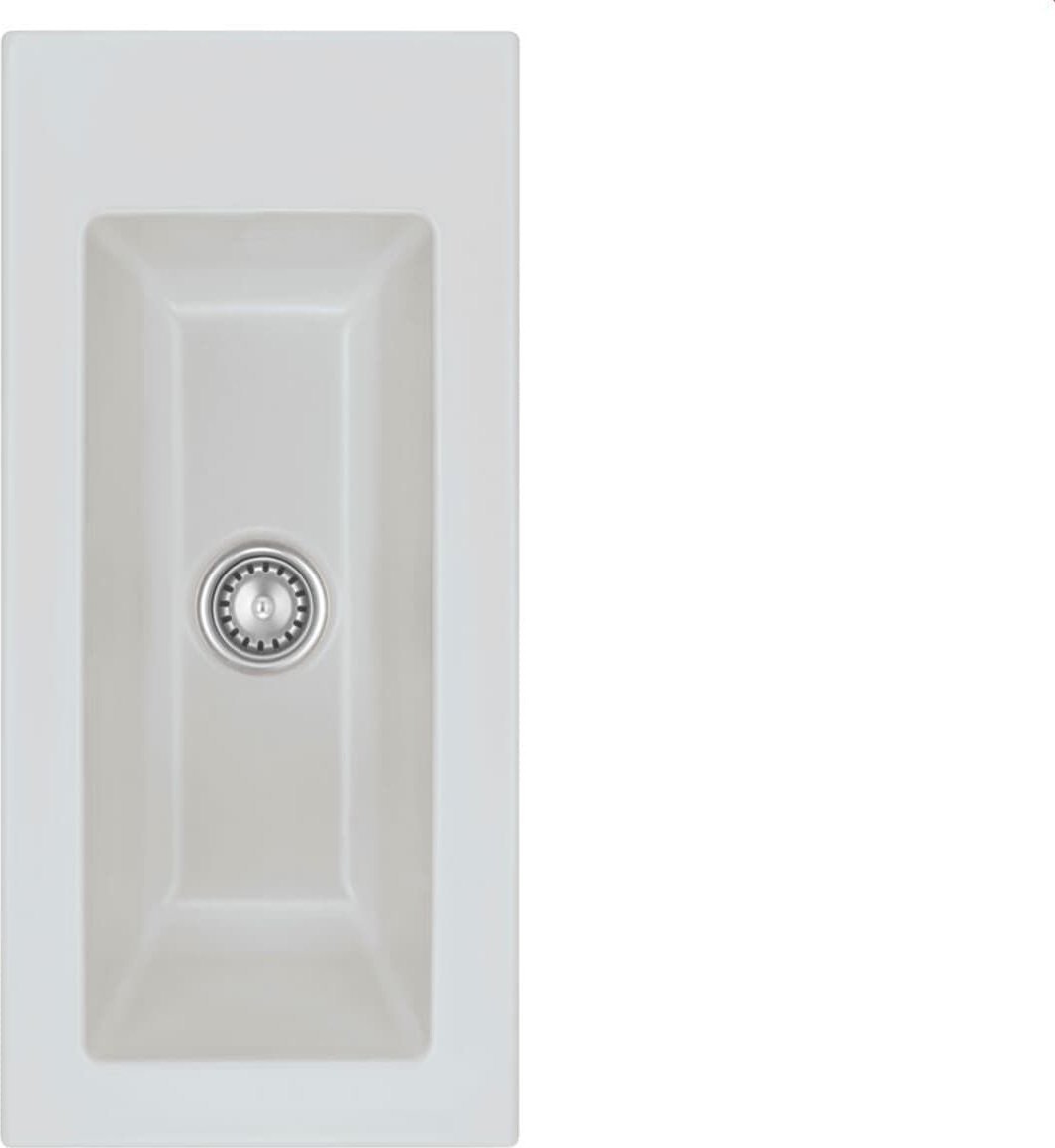 Zlewozmywak SYSTEMCERAM Systemceram Mera 24 Alu, Zlew ceramiczny, korek manualny